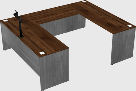 U-shaped desk