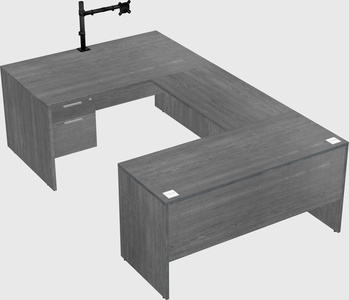 U-shaped desk