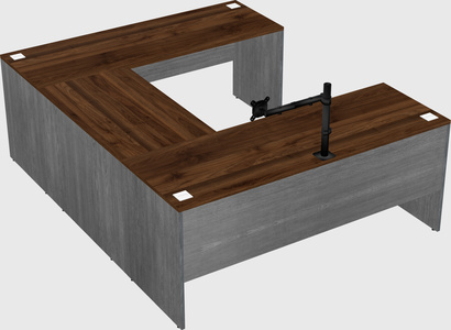 U-shaped desk