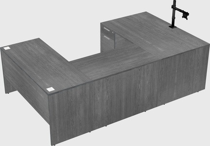 U-shaped desk