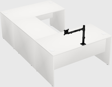 U-shaped desk