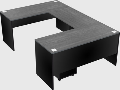 U-shaped desk