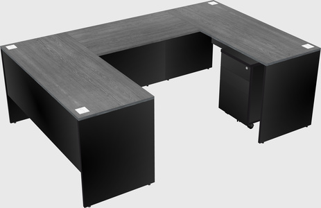 U-shaped desk