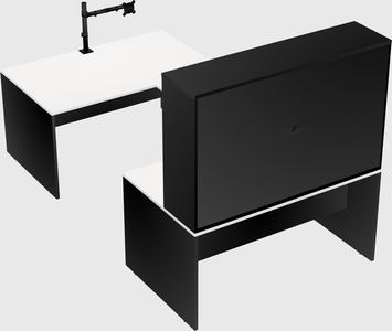 U-shaped desk