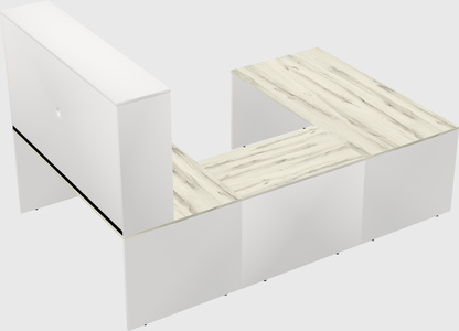 U-shaped desk