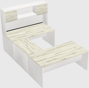 U-shaped desk