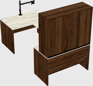 U-shaped desk