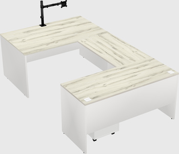 U-shaped desk