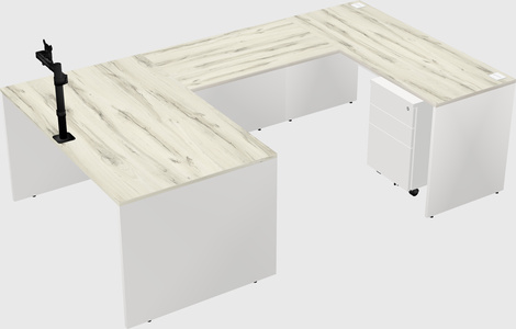 U-shaped desk