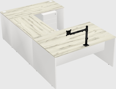 U-shaped desk