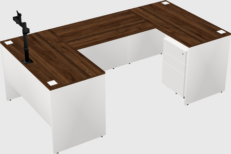 U-shaped desk