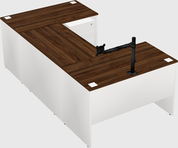 U-shaped desk