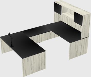 U-shaped desk