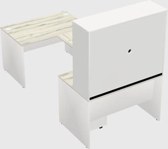 U-shaped desk