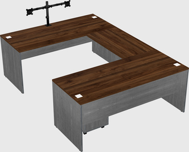 U-shaped desk
