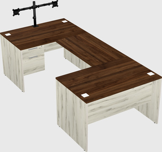 U-shaped desk