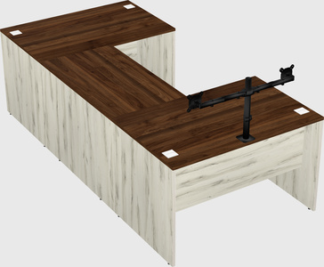 U-shaped desk