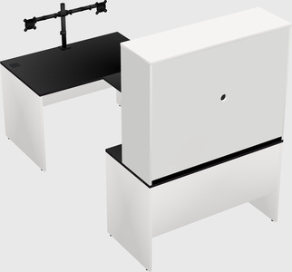 U-shaped desk