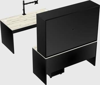 U-shaped desk