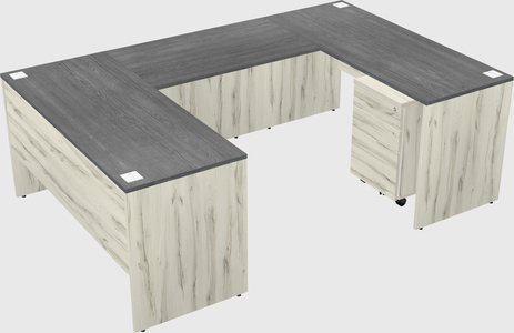 U-shaped desk
