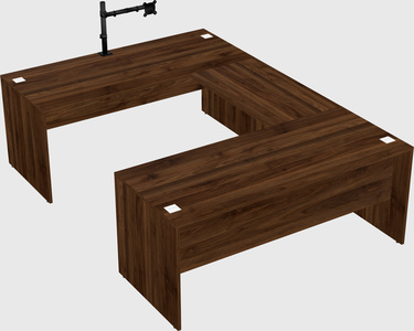 U-shaped desk