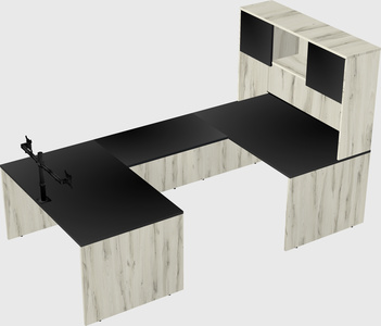 U-shaped desk