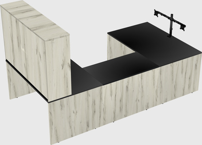 U-shaped desk