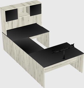 U-shaped desk