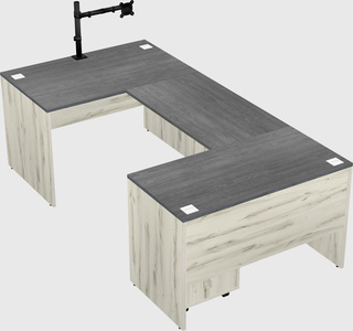 U-shaped desk