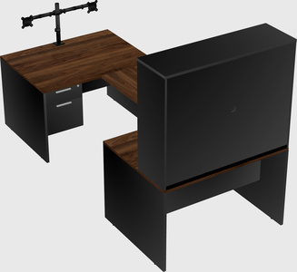 U-shaped desk