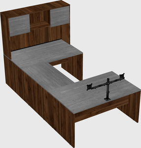 U-shaped desk