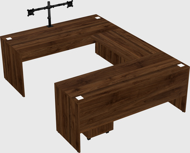 U-shaped desk