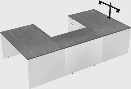 U-shaped desk