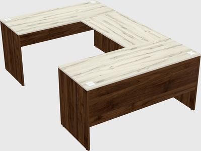 U-shaped desk
