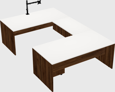 U-shaped desk