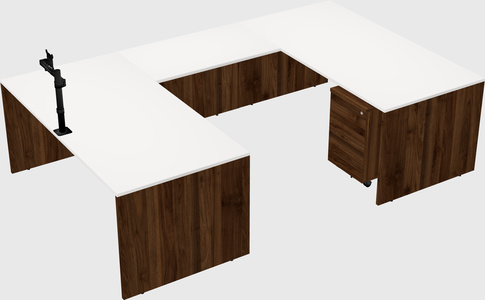 U-shaped desk