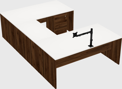 U-shaped desk