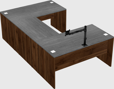 U-shaped desk