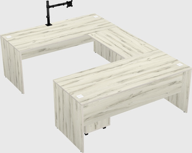 U-shaped desk