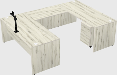 U-shaped desk
