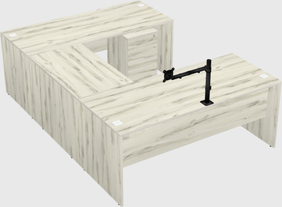 U-shaped desk