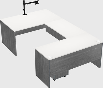 U-shaped desk