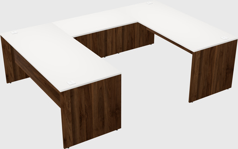 U-shaped desk