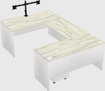 U-shaped desk
