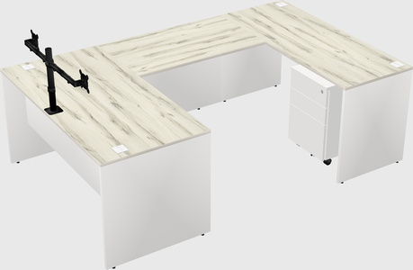 U-shaped desk