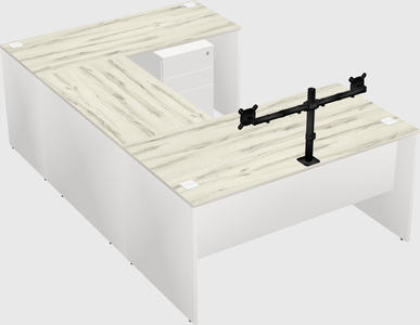 U-shaped desk
