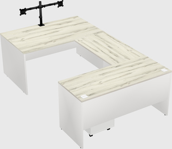U-shaped desk
