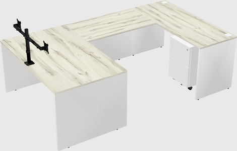 U-shaped desk