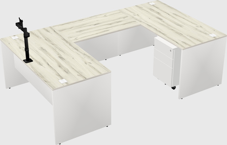 U-shaped desk