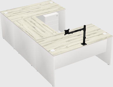 U-shaped desk